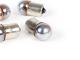 Light bulbs -BA15s (straight pins) - 12V 10W - set of 4 - orange silver