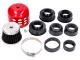 air filter Power aluminum cap / shield 28-47mm carb connection red