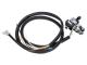 switch assembly chromed 3 functions universal w/ cable for moped