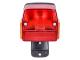 tail light assy universal red w/ side reflector for Puch, Kreidler, Zündapp moped