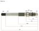 final drive shaft / output shaft for long version - GY6 50cc 139QMB