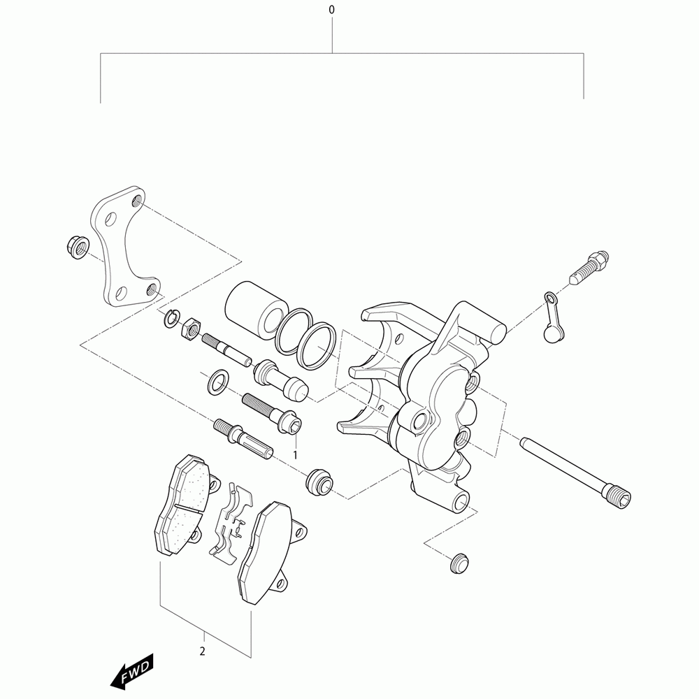 54 brake caliper rear