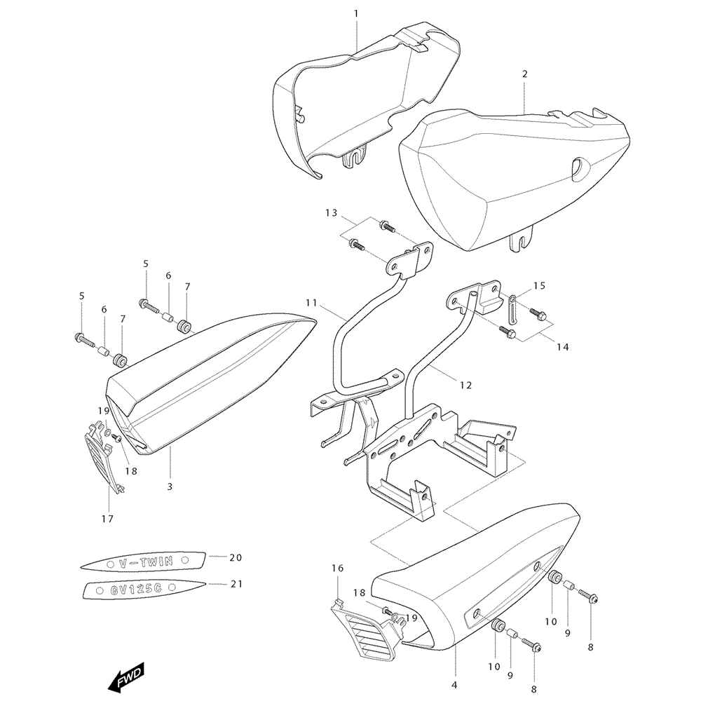 FIG34 center cover parts